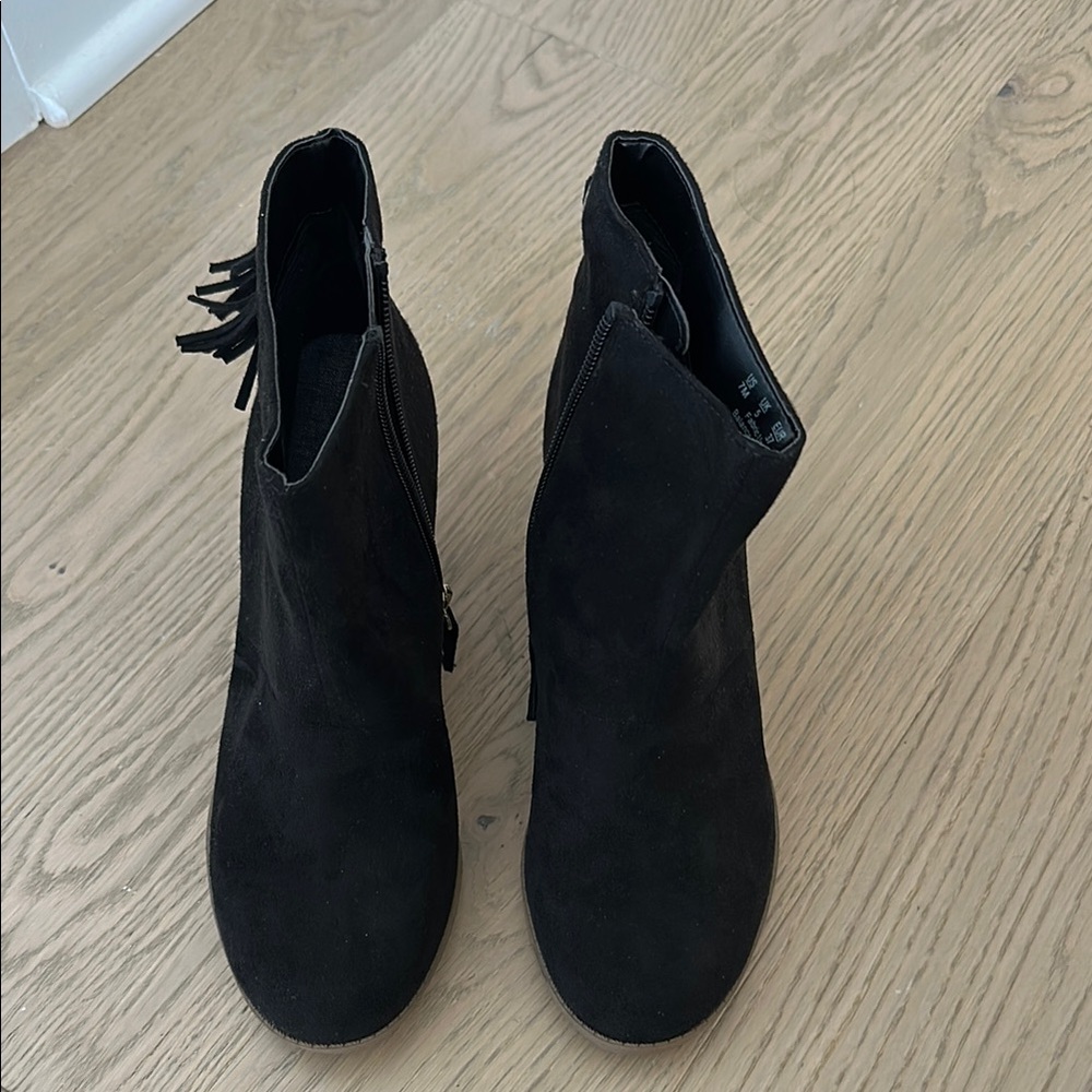 Black Suede Ankle Boots